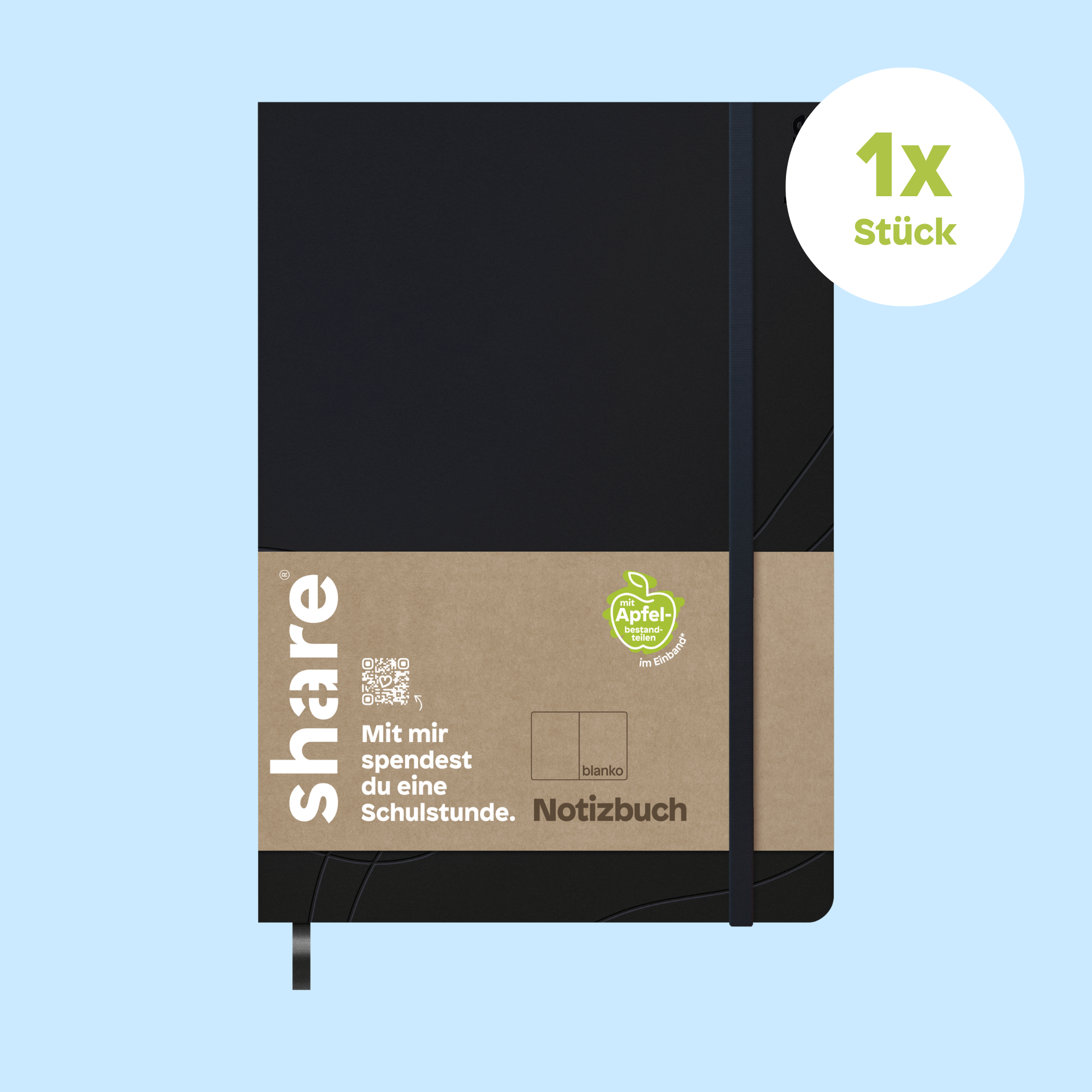 Notizbuch A5 blanko dunkelblau