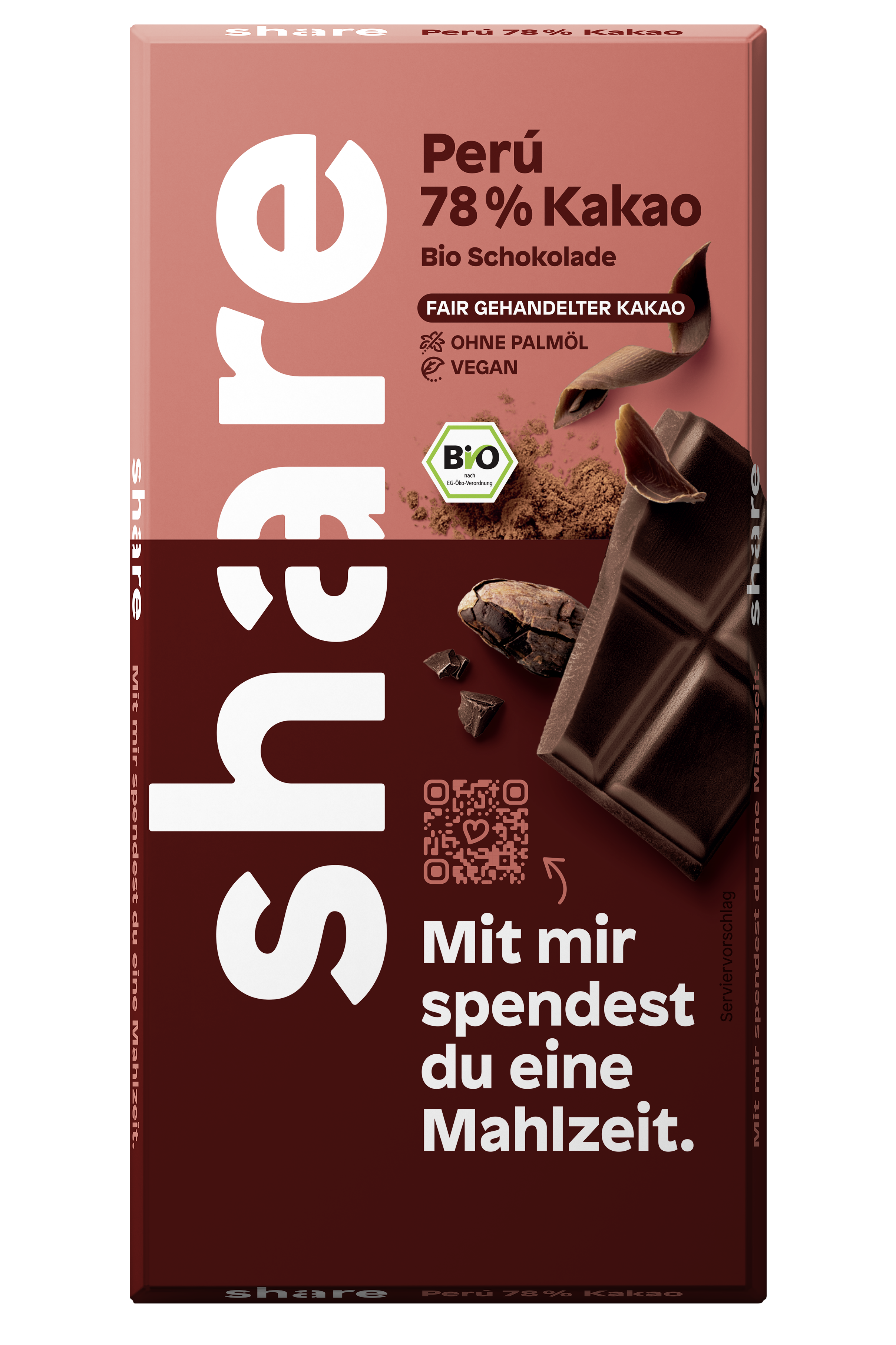 Bio Schokoladentafel Edelbitter Peru (78% Kakao)